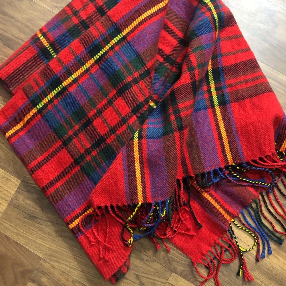 Red oversized beautiful scarf!